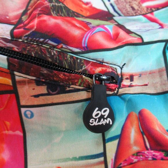 69 Slam Board Shorts Mens Size 34 Graphic Ladies Bikinis Swim Surf Ocean Beach - Picture 4 of 15